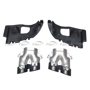 ดิฟฟิวเซอร์กันชนหลังสำหรับ Mercedes Benz C238 E53 E63s พร้อมครีบสปอยเลอร์และปลายท่อไอเสีย - Product Image 5