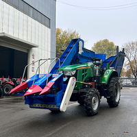 Tracteur à roues personnalisé 70hp 4WD Mini moissonneuse-batteuse à éplucher le maïs Nouvelle machine à récolter le maïs Moteur principal