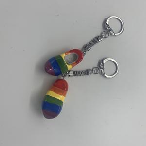 Llavero de zapato de madera roja Llavero de zapato holandés con logotipo personalizado Llavero artesanal - Product Image 4