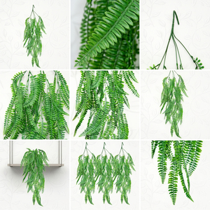 Artificial Hanging Fern Creeper Green Foliage Decorative Vine Plant for Home Balcony Garden <b>Wall</b> and Indoor Decor - Product Image 6