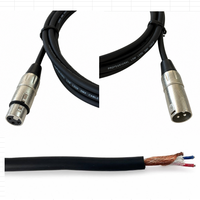 Câble de microphone XLR mâle-femelle OEM RH-X081 avec blindage spiralé, gaine en PVC, conducteur en cuivre sans oxygène