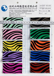 Offre Spéciale Matte Couleur Chunky Similicuir Zèbre Rayures Impression Conception Synthétique tapisserie d'ameublement Tissu PU Faux Cuir Pour Sacs - Product Image 4