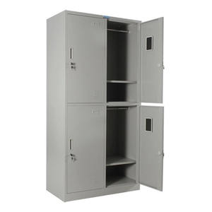 خزانة فولاذية خزانة معدنية لتخزين الأثاث المكتبي خزانة معدنية مخصصة مع بابين انزلاقيين - Product Image 5