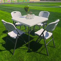 Meubles pliables Table pliante de camping en plastique portable pour pique-nique en plein air barbecue