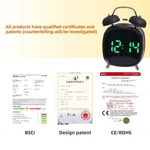 Horloge murale numérique intelligente avec affichage LED personnalisé de 13 pouces, date et jour, avec éclairage néon pour un usage domestique - Product Image 5