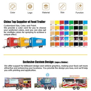 USA Full Kitchen <strong>Mobile</strong> Food <strong>Trailer</strong> for Snack Food Doughnut Hot Dog Pizza Ice Cream Truck with 220v for <strong>Restaurants</strong> Traders - Product Image 4