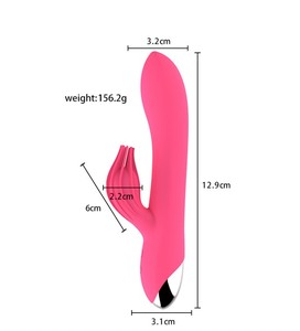 Jouets sexuels Vibromasseur Rabbit avec sensation de toucher réel, design à ventouse et vibrations pour un plaisir confortable - Product Image 3