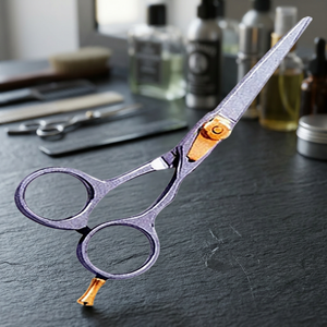 Ciseaux de coiffure professionnels ASAP de 6 pouces pour droitiers, en acier inoxydable, avec manche moyen, vis réglable, personnalisables - Product Image 2