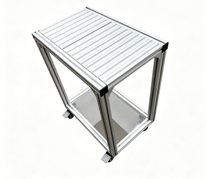 Table de travail pour chaîne de montage 600x400x700mm, norme européenne 4040, petite table en acier personnalisée avec roulettes, établi industriel OEM - Product Image 1