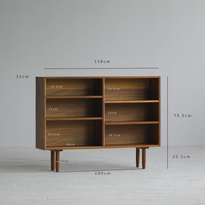 Mueble de Almacenamiento para Dormitorio o Sala de Estar, Estilo Wabi-Sabi, Hecho de Madera Sólida - Product Image 1