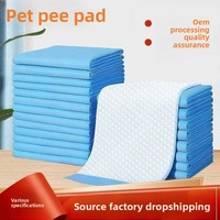 Tapis absorbants jetables en tissu non tissé pour animaux de compagnie, couches d'apprentissage pour chiens, imperméables à l'urine, super absorbants, épaissis, en vrac