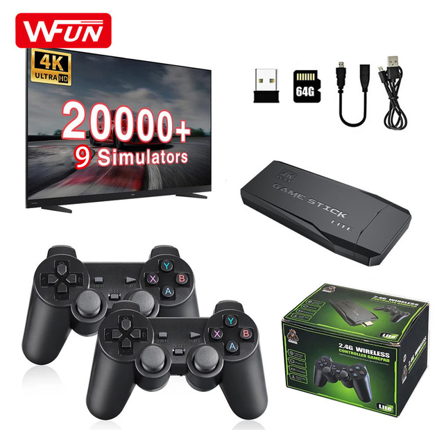 M8 Games Kids Retro TV Console 4K Game Stick Lite Wireless Double Controls HDMI-Compatible M8 Game Stick