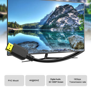 <span class=keywords><strong>Cable</strong></span> HDMI 2.0 Ultrafino de Alta Velocidad 4K, Suministro de Fábrica, Revestimiento de PVC, 4K 60HZ, para Computadora, Proyector, Monitor, <span class=keywords><strong>TV</strong></span> - Product Image 2