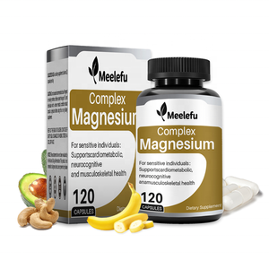 Cápsulas de Suplemento de Complejo de <span class=keywords><strong>Magnesio</strong></span> de Marca Privada |   Glicinato Malato Óxido 3 en 1 240 mg, para la Salud Nerviosa y Muscular - Product Image 1
