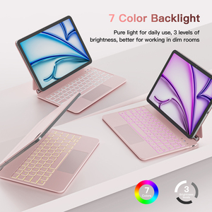 Nuevo Teclado Mágico con Panel Táctil Inteligente y USB-C para iPad Air de 11 Pulgadas y iPad Pro de 11 Pulgadas, iPad Air de 10.9 Pulgadas, Soporte Magnético Fácil de Instalar - Product Image 4