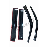 Accesorios 4x4 para Land Cruiser, Visera de Ventilación Serie FJ80, Deflector de Viento Negro, Material PMMA, para Ventana de Coche