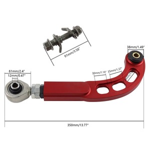 Kit de brazos de control traseros Auso-Racing de aleación de aluminio roja para Scion Tc 05-10 - Product Image 2