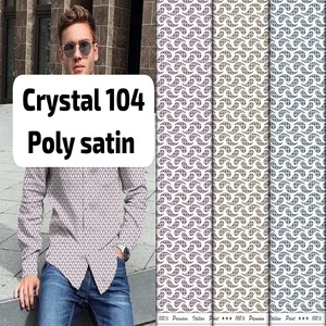 Ropa formal e informal para hombre, tela de satén polivinílico estampada combinada con acabado suave, técnica de tejido de Camisa de algodón - Product Image 2