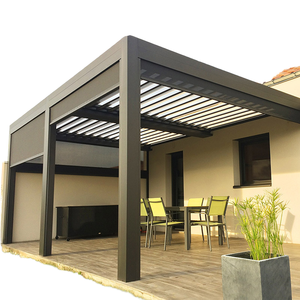 Pérgola Motorizada de Aluminio con Revestimiento de Láminas: Cubierta con Estructura de Aluminio, Disponible en Tamaños 3x3, 4x4, 4x6 - Product Image 1