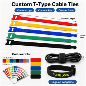 Sangle de câble auto-agrippante TDS colorée en polyester, attache-câble autobloquante 12 mm x 180-200 mm pour sacs de vêtements - Product Image 5