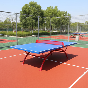 <span class=keywords><strong>Table</strong></span> de tennis de <span class=keywords><strong>table</strong></span> d'extérieur toutes saisons avec structure en acier inoxydable, pieds arqués et rebond de balle uniforme, <span class=keywords><strong>table</strong></span> SMC - Product Image 5
