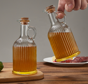 Tùy chỉnh thực hiện chim mỏ nấu ăn nồi dầu với xử lý nước tương cay thủy tinh xử lý <span class=keywords><strong>container</strong></span> với nút chai Gỗ 8oz 250ml trong nhà bếp - Product Image 1