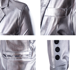 <span class=keywords><strong>Blazer</strong></span> Monopetto Elegante da <span class=keywords><strong>Uomo</strong></span> OEM ODM, Giacca da <span class=keywords><strong>Completo</strong></span> Slim Fit con Chiusura a Bottoni, Abbigliamento Formale Versatile per <span class=keywords><strong>Uomo</strong></span> - Product Image 6