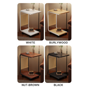 Most Popular Nordic and French Style <strong>Black</strong> Small <strong>Side</strong> <strong>Table</strong> Coffee Corner C Shape <strong>Side</strong> <strong>Table</strong> for Living Room - Product Image 6