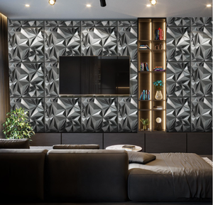 Panneau 3D en PVC Panneau mural décoratif tridimensionnel 3dwallpanelPanneau mural en PVC Panneau mural 3D décoration en relief de fond - Product Image 5