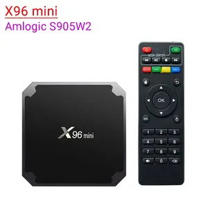 X96 Mini décodeur Amlogic S905W2 2.4G/5.8G WiFi Android 11.0 Smart TV Box Support 4K H.265 HEVC X96mini
