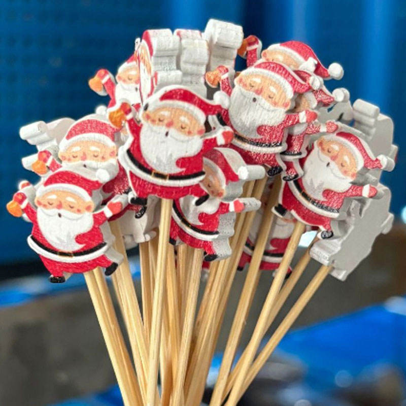 Santa Claus Bamboo Skewer