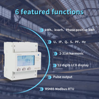 Medidor de Energía Trifásico Acrel ADL400 para Riel DIN con Comunicación RS485 para Sistemas de Monitoreo de Energía