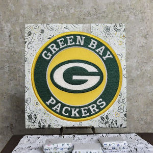 カスタムロゴKansas City Football Vintage刺繍入りアイアンオンパッチ帽子 & ジャージー用 - Product Image 3