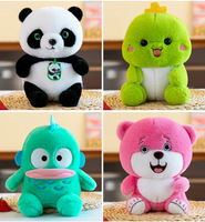 En gros, mini jouets en peluche colorés, doux et confortables en coton PP, 7-30 cm, pour machines à grue et machines à pinces