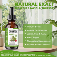 Gouttes liquides naturelles de corossol (Graviola) aux herbes 60ml avec Vitamine C pour le bien-être quotidien – Fabrication OEM ODM