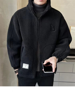 <span class=keywords><strong>Giacca</strong></span> <span class=keywords><strong>Bomber</strong></span> <span class=keywords><strong>Invernale</strong></span> da Uomo di Alta Qualità in Poliestere Imbottito di Cotone, Nuovo Stile Retro con Colletto Alto, Dropshipping - Product Image 6
