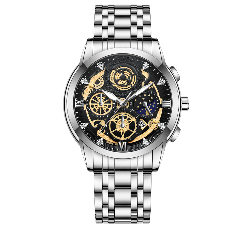 Silver Gold-Black