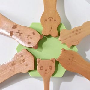 Cuillère à dessert en bois <span class=keywords><strong>de</strong></span> haute qualité pour enfants, motif animal, 10 ml, mini, écologique, pour <span class=keywords><strong>le</strong></span> miel et les desserts - Product Image 5