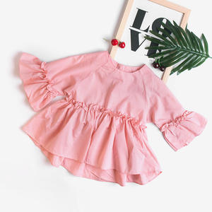 Nueva Moda: Blusas con Mangas con Volantes de Diseño Occidental para Niñas en el Mercado Chino - Product Image 3