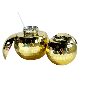 Argento oro rosa Disco per la sfera Tumbler Cup scintille Glitter vino di plastica per bere bottiglia di birra coperchio per il partito - Product Image 2