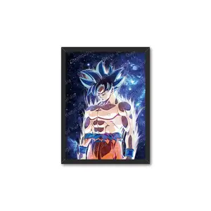 Goku de Dragon Ball 3D, 32 diseños, directo de fábrica, cambio lenticular, póster de anime, impresión para Decoración