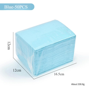 50pcs Disposable Paper Tattoo Cleaning Pads <b>Square</b> Double <b>Sided</b> Nail <b>Table</b> Mat Manicure Work Pads - Product Image 5
