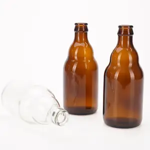 VISTA bottiglie di vetro marrone sublimazione birra nordica Boston personalizzabili di alta qualità 330ml 500ml capacità 750ml con tappo in metallo