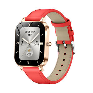 MK90 <span class=keywords><strong>Montre</strong></span> intelligente carrée ultra-mince pour <span class=keywords><strong>femme</strong></span> Boîtier en alliage de 8.8mm <span class=keywords><strong>Bracelet</strong></span> en <span class=keywords><strong>cuir</strong></span> Réponse à l'appel Contrôle de la musique IP68 AI Assistant vocal - Product Image 4