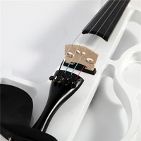 Violon électrique portatif avec raccords et câble, boîtier de casque pour débutants, basse-bois, Instrument cordes, 1 pièce, 4/4