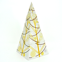 Hochwertige handgemachte Schokolade Geschenk box Hübsche Baumform Weihnachten Sweet Flower Boxes Benutzer definierte Candy Verpackung Pyramid Food Box
