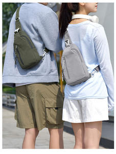 RUIQUWIN Bolso Bandolera Unisex de Moda Minimalista, Ligero, Portátil, con Cierre, Bolso de Hombro y Pecho, Transpirable, Impermeable, para Viaje - Product Image 2