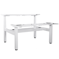 Bureau assis-debout électrique moderne avec quatre moteurs et hauteur réglable, cadre de bureau pour la maison et le bureau