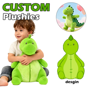Fabrication de peluches personnalisées, jouets en peluche animaux, dinosaures en peluche doux, poupées assises, jouets mascotte personnalisés pour la promotion - Product Image 1