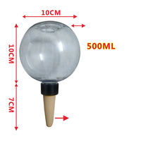 DD3927 Globes d'arrosage automatique 500ML Jardinière à arrosage automatique en plastique Irrigation goutte à goutte avec contrôle de libération lente